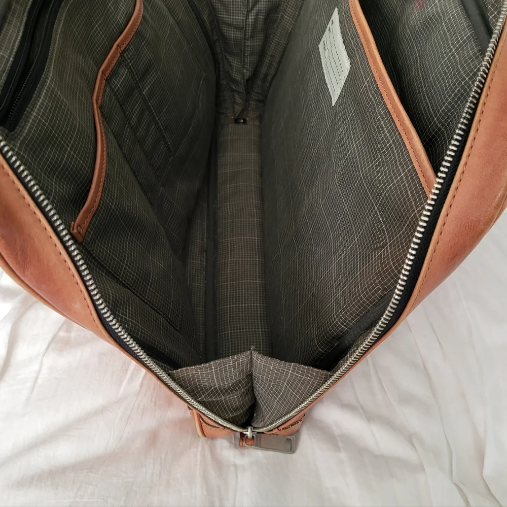 Jack Spade Fulton Leather Darrow Briefcase Laptop Bag